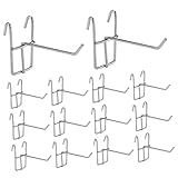 GETAJGHSD 40 Stück Regalhaken, Gitter, Wandversorgungsgitter,...