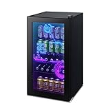 HCK Getränkekühlschrank, Kühlschrank mit Cyberpunk Modern...