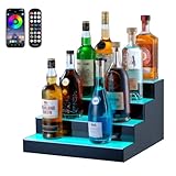 VEVOR Barregal Weinregal, LED-beleuchtetes Hausbarregal mit...