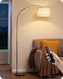 EDISHINE Bogenlampe Wohnzimmer Stehlampe, LED Stehleuchte mit...