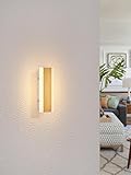 LUOLONG LED Wandleuchte Holz Lange Wandlampe Bambus 20cm Innen Lampe...