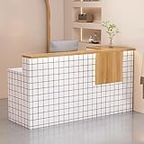 Moderner Salon-Rezeptionstresen mit Stauraum – Stilvoller...