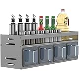 Soontrans Gewürzregal Wand, 32.5 x 10.7 x 12.3 cm, Küchenregal Wand...
