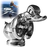 Angry Rubber Duck Hood Ornament, Death Proof Duck Black Convoy Alloy,...