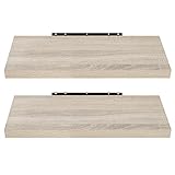 EUGAD Wandregal Wandboard 2er Set Hängeregal Holz Board Modern Sonoma...