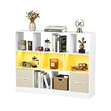 Bücherregal,Kleines Regal Bücher Holz,Kinder Raumteiler Regal...