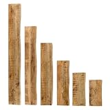 trelevo Wandregal 90x20 cm, Mangoholz massiv 26mm, Regalbrett...