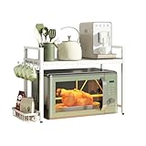 NETEL Verstellbares Mikrowellen Regal 2-stufig, Regal über...