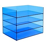 Aktenordner aus Acryl,Schreibtisch Aktenordner Organizer, 4 Fächer...