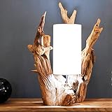 Bressmer BION Beige Tischlampe Treibholz Tischleuchte Wurzel Holz...