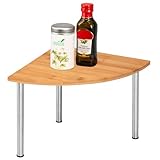 bremermann Bambus-Eckregal mit Edelstahl // ca. 25 x 20 x 25 cm...