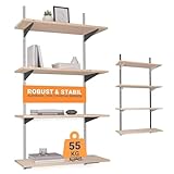 BOOMET · Wandregal Metall mit Boden · Regal in 50 Varianten ·...