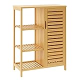 sogesfurniture Badschrank Bambus, Badezimmerschrank, Beistellschrank...