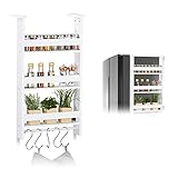Relaxdays Hängeregal für Kühlschrank, Aufbewahrung von Gewürzen,...