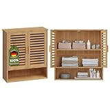 Bellamio Newa Hängeschrank – Wandschrank mit 3 Fächern & 2 Türen...