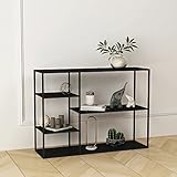 [en.casa] Standregal Isojoki Bücherregal Metallregal Wohnzimmer...