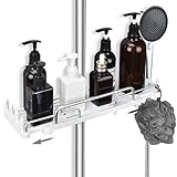 CCKOLE Duschablage Ohne Bohren ABS Kunststoff mit Space-Aluminium...