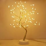 Kinamy LED Baum Lichter, LED Lichterbaum, Baum Licht Warmweiß...
