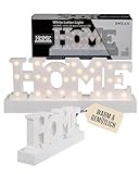 Out of the blue - LED-Schriftzug „HOME“ – weißer...