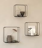 Kazai.® Wandregal-Set 'Noora' | 3-Teiliges Hängeregal aus Metall |...