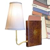 Vintage-Buchtischlampe – klassische literarische...