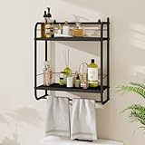 HDANI 2-Stufiges Wandregal Metall,Schweberegal mit 2 verstellbaren...