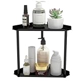 Jesginboo 2-Ebenen Eckregal Badezimmer Stehend,Metall Countertop...