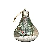 Transparente LED-Lampe Flachbirne Weihnachtsthema Lampe Flasche...
