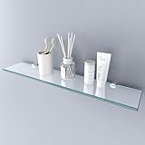 Heilmetz Glasregal Duschablage Badablage 8mm Hartglas Glasablage für...