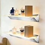 SUNXURY Wandregale 90cm Schwebende Regale, Ausstellungsregal mit...
