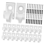 HAMPPLIES 20 Stück Teiliges Weiße Lichterkettenhaken aus Robustem...