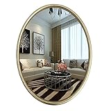 ZGJYSP Shabby Chic Antique Oval Badezimmer Wandspiegel Abgeschrägter...