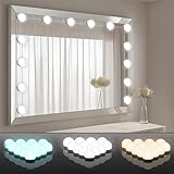 JRXH Hollywood Stil Eitelkeits Spiegel Lichter Kit, Justierbare Farbe...