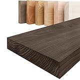 LAMO Manufaktur Regal Holz massiv ohne Befestigung | Wand Regal 50cm...