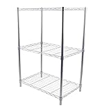 LIAIZE 3 Etagen Eisen Gitterregal, 56 * 35 * 80 cm Küchenregal mit...