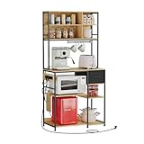 EGGREE Küchenregal mit Steckdosen 40 x 80 x 181,6 cm, Vertikale...