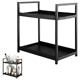Orixo 2-Ebenen Badezimmer Organizer Schwarz, Groß Regal für Küche...