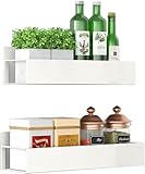 Melldrry Magnetische Ablage für Kühlschrank, 2 Stück Gewürzregal...