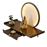 Personalisierter Buddha-Altar-Tisch, wandmontiert, Bambusbohnentisch...
