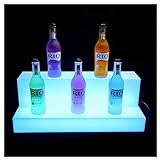 LSGMC Acryl 2 Tier LED beleuchteter Alkohol-Flasche Display...