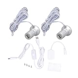 2 Stück Mini LED Strahler, Mini Spot Lichter mit Dimmer, Mini...