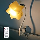 LED Leselampe 6 Helligkeitsstufen - Deko Klemmlampe Bett - Stilllicht...