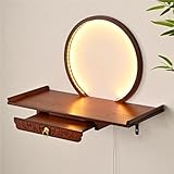 WAMJ AQDY Holz Buddha Regal Statue Stand mit Led-Beleuchtung,...