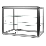 Vitrine aus gehärtetem Glas mit Schloss und Beleuchtung zur Auswahl...