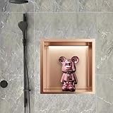 Einbau-LED-Duschablage aus Edelstahl, kein Fliesen erforderlich,...