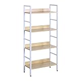 WOLTU Standregal mit 4 Ablagen Bücherregal Küchenregal Badregal aus...