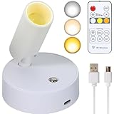 MIOBLUE USB Aufladbar Spot Akku Mit Fernbedienung, 3 Farbtemperaturen,...