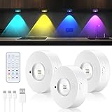Banaone Unterbauleuchte Küche LED, USB Aufladbar Vitrinenbeleuchtung...