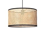 LEDKIA LIGHTING - Hängeleuchte Huela | Natürliches Rattan-Design |...