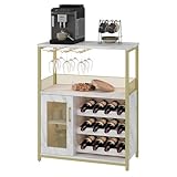 Garvee Weinschrank Weinregal Industrial Barschrank mit Verstellbarem...